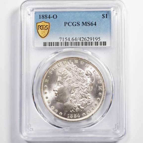 1884 0 Morgan Dollar PCGS MS64.