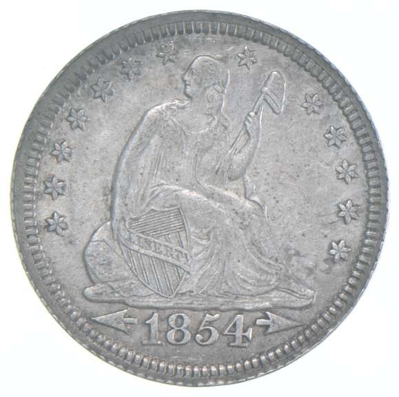 1854 Seated Liberty Quarter