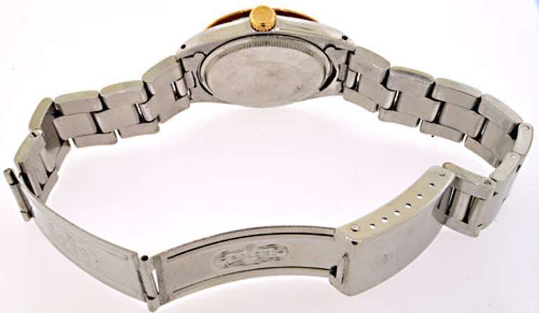 Men's Stainless-Steel Rolex with Diamond Dial