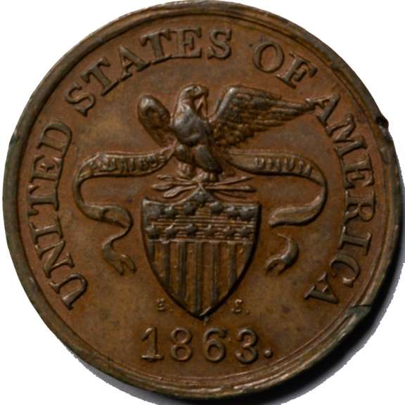 1863 Story & Southworth New York City Grocer Civil War Store Card
