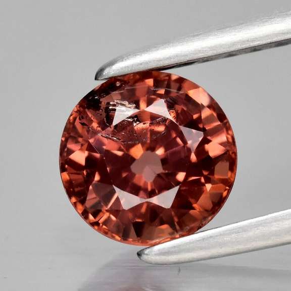 Rare high end 1.11ct rose pink Malaya Garnet solitaire