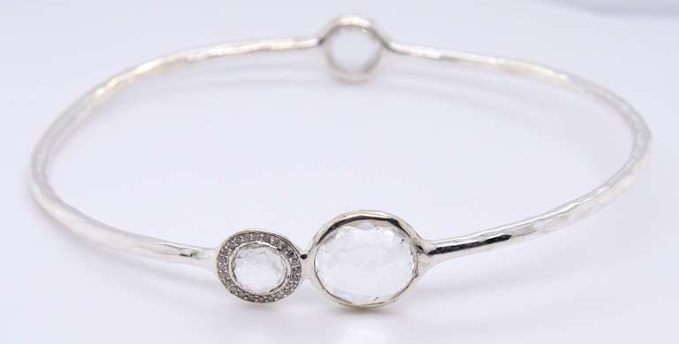 Ippolita Diamond Stella Sterling Silver Bangle