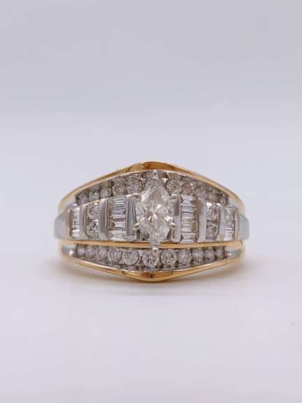 14K Diamond Ring