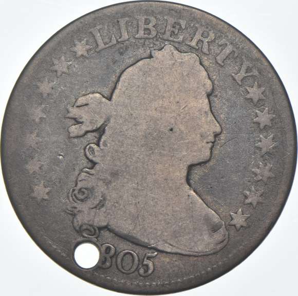 1805 Draped Bust Quarter - Holed