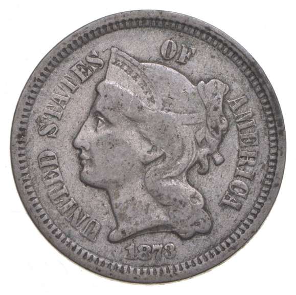 1873 Nickel Three-Cent Piece