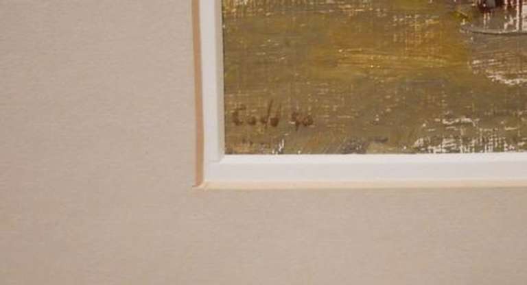 Beautiful Original oil on paper Abstract painting