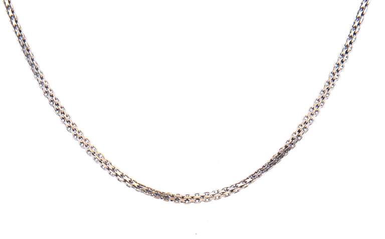Italian White Gold Chain Necklace