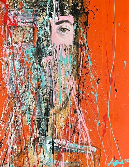 Original Artwork by Josh Brooks: Burning Orange