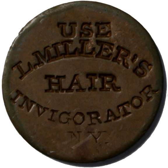 Use Millers Hair Invigorator NY City Civil War Store Card