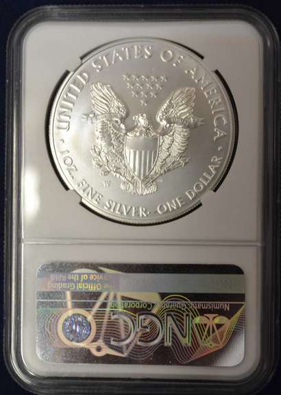2020-W Burnished Silver Eagle NGC MS70