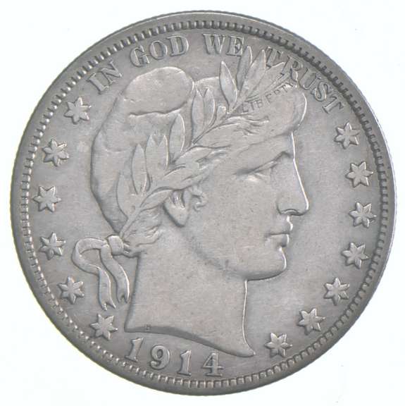 1914-S Barber Half Dollar