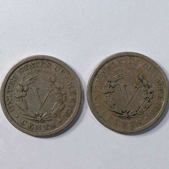 1883 With Cents & 1890 Sharper V Nickels