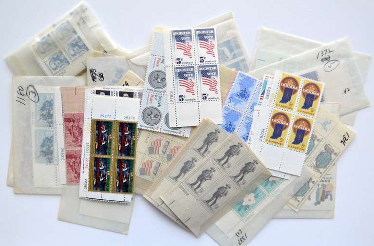 150 5 Cent Mint US Plate Blocks $30 Face Value