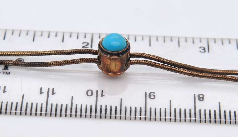 Vintage Sterling Silver Turquoise Necklace