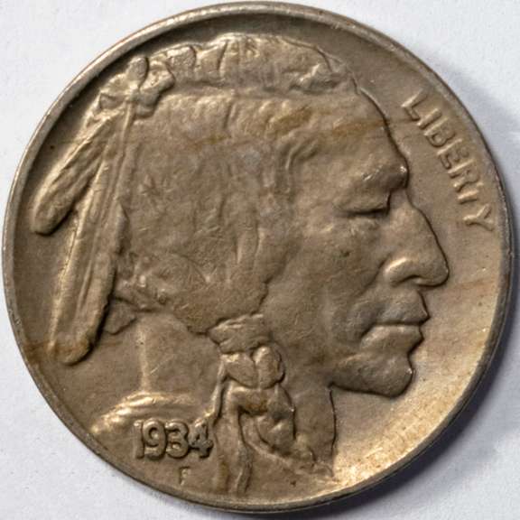 Choice Unc 1934 D Buffalo Nickel