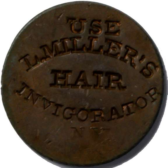 Use Millers Hair Invigorator NY City Civil War Store Card
