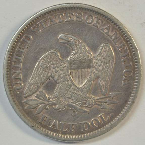 Razor-sharp AU 1859-O No Motto Seated Liberty Half Dollar