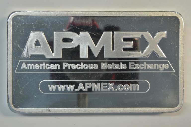 Apmex 10 Troy Oz. pure .999 fine silver bar in plastic