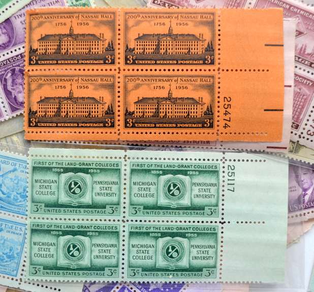 270 3 Cent Mint US Plate Blocks $32.49 Face Value