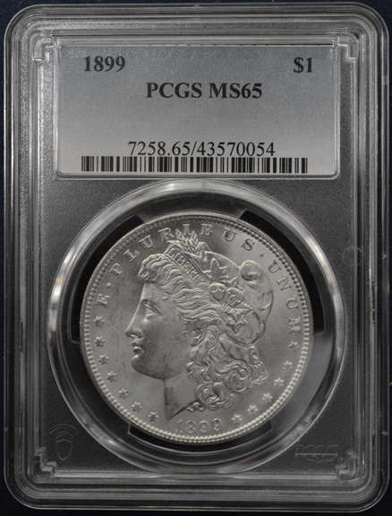 1899 Morgan Silver Dollar PCGS MS65 Low 330,000 Mintage