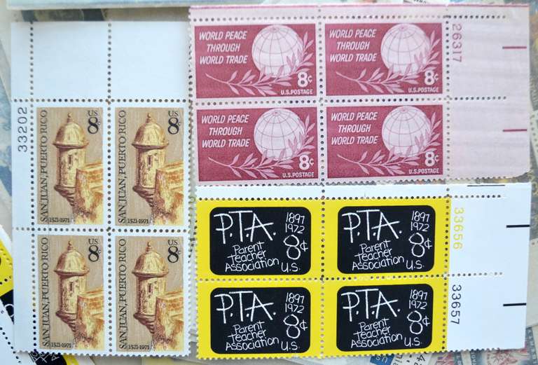 120 8 Cent Mint US Plate Blocks $38.40 Face Value