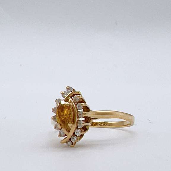 14kt Gold, Fancy Yellow Diamond Cocktail Ring