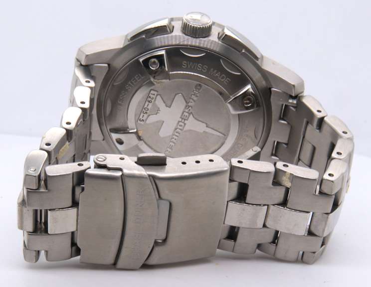 Chase Durer Central Command Alarm Stainless Steel Watch