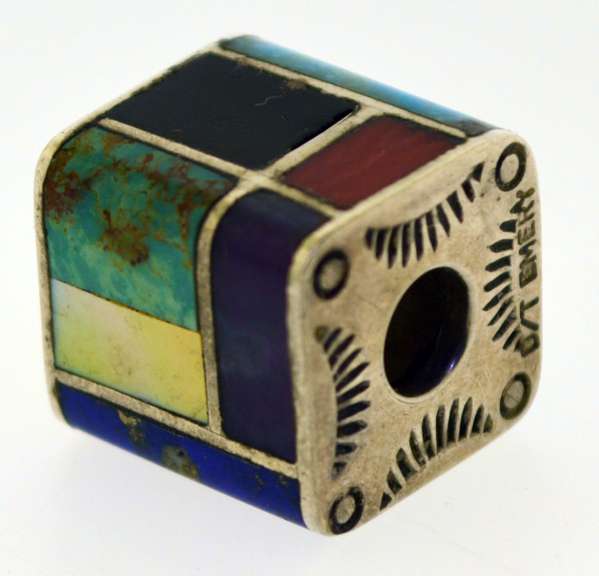 Sterling Silver D/T Emery Native American Navajo Pendant