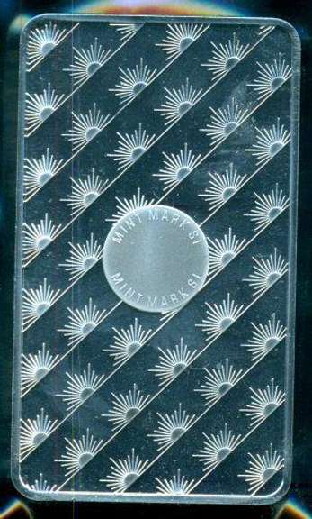 Prooflike Sunshine Mining Pure 10 Troy oz Silver Bar