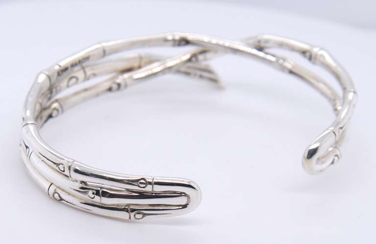 John Hardy Sterling Silver Bamboo Cuff