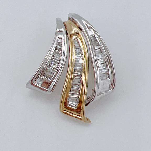 14kt Gold & Diamond Slide Pendant