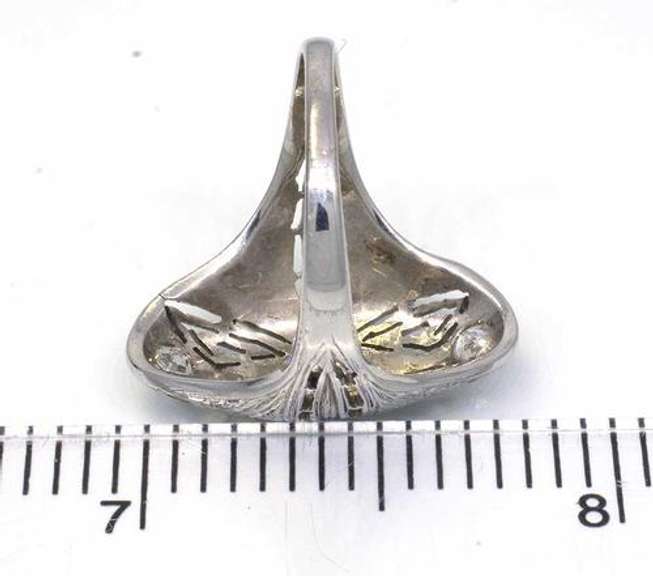 Art Deco Filigree Diamond Cocktail Ring