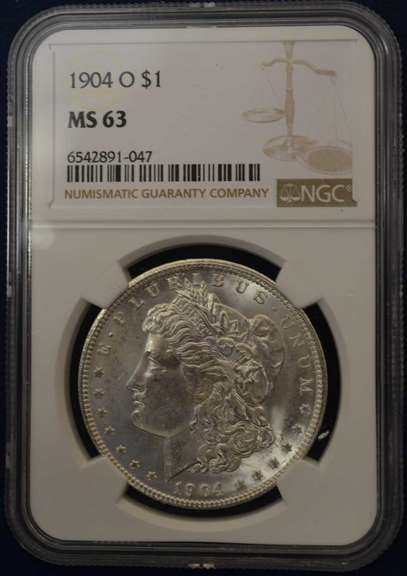 1904-O Morgan Silver Dollar NGC MS63