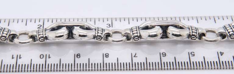 Sterling Silver Lagos Buckle Link Bracelet