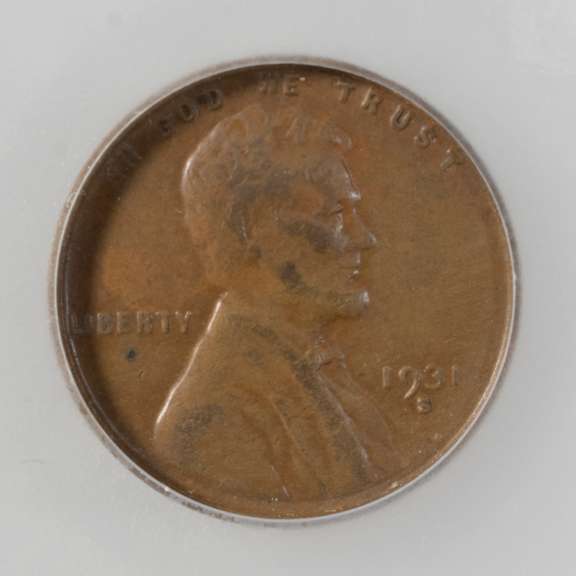 1931 S Semi Key Lincoln Cent SEGS XF 45