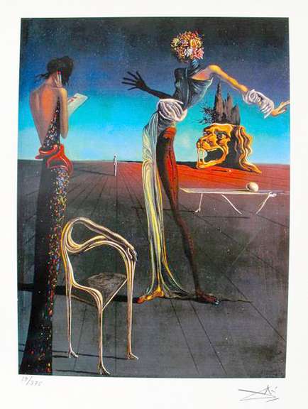 Salvador Dali, Woman with Head of Roses