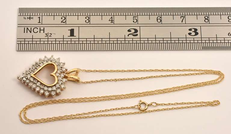 Glittering 1/2 ct. Diamond Heart