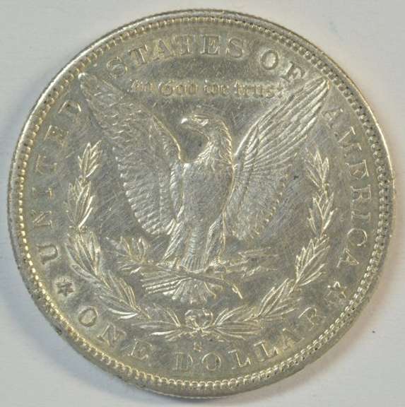 Real flashy AU 1884-S Morgan Silver Dollar. Better date
