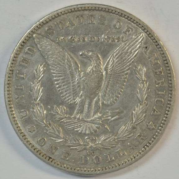 Scarce boldly-defined 1890-CC Morgan Silver Dollar. Key date