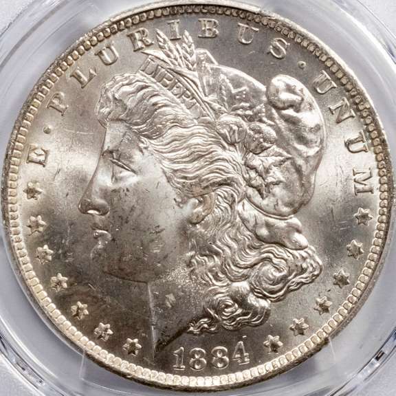 1884 0 Morgan Dollar PCGS MS64.