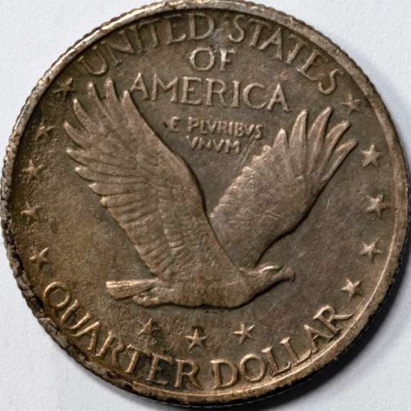 1917 D Type 2 Standing Liberty Quarter