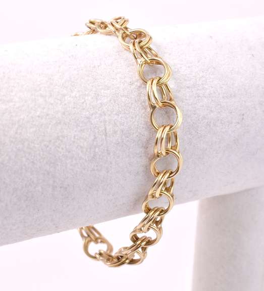 Darling Doubled Bracelet in 14K Yellow Gold