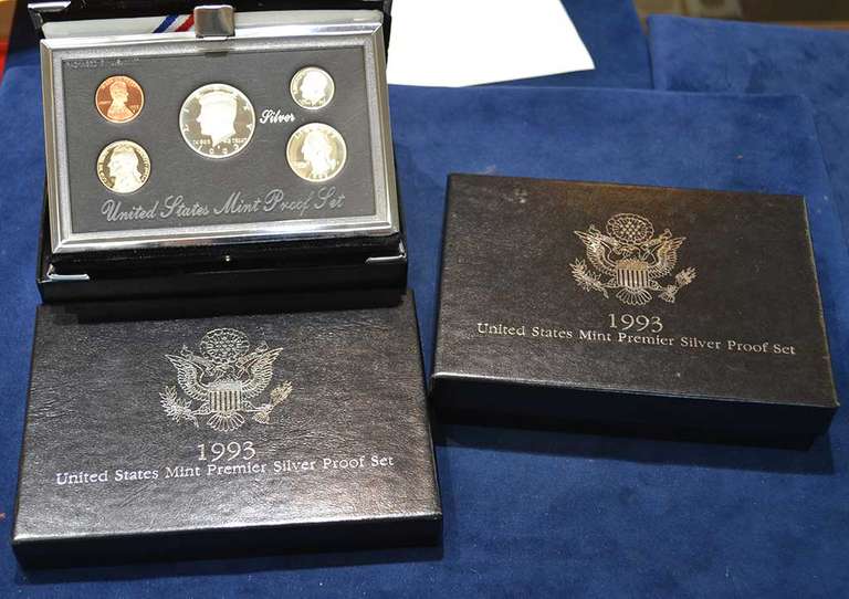 2x 1993 Silver Premeir Proof Sets