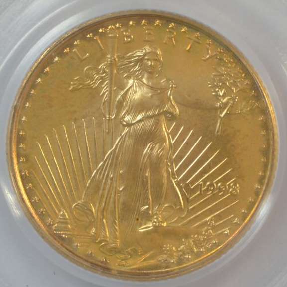 Better Pristine Gem BU 1998 $5 Gold Eagle coin. PCGS MS69