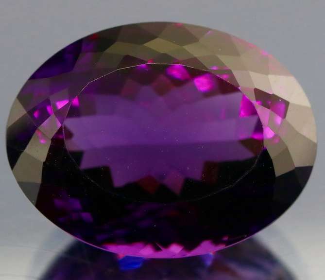 Simply ravishing 30ct full violet Brazilian Amethyst