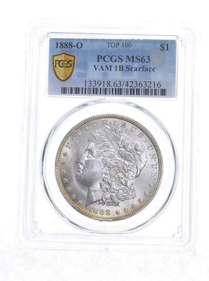 MS63 1888-O Morgan Silver Dollar VAM 1B Scarface Top 100 - Graded PCGS