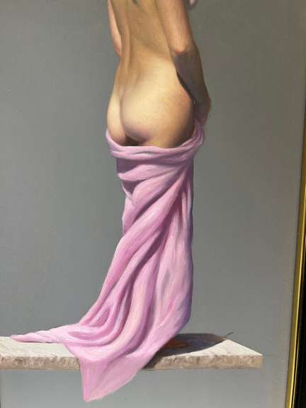 Contemplative Nude Figure Study