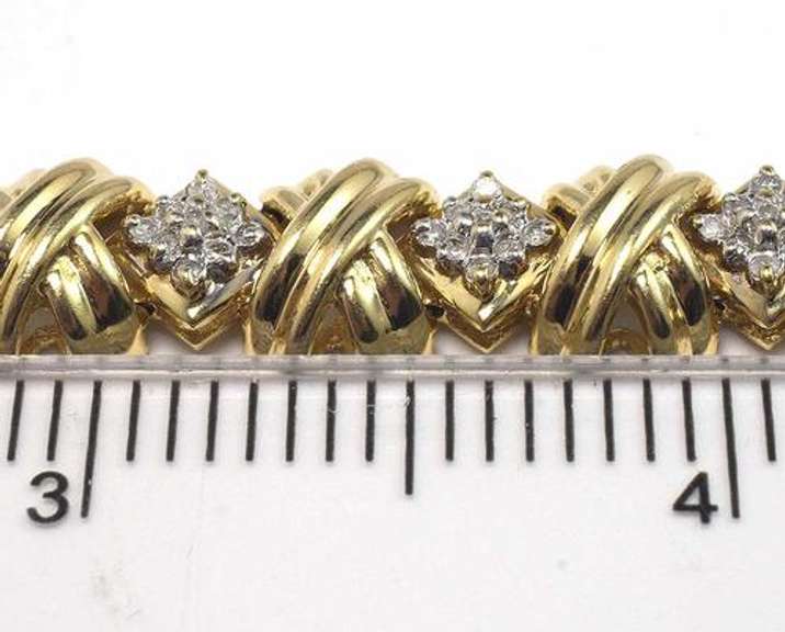 1.35CTW Diamond Link Bracelet in Gold