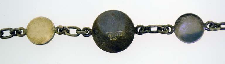 Sterling Silver Antique Asian Coin Bracelet