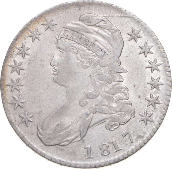 1817 Capped Bust Half Dollar - O-106a R4 Single Leaf